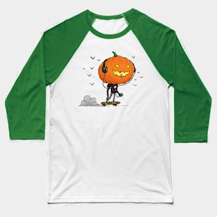 The Skater Pumpkin Baseball T-Shirt